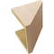 Ekena Millwork 8"W x 8"D x 8"H Wide Concord Rough Cedar Woodgrain TimberThane Corbel, Primed Tan CORUR08X08X08CONRCPR - alternate 2